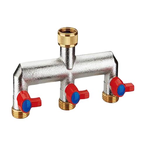 3/4 Zoll Messing Drei Wege Ventile Splitter Mit Gummidichtungen Wasserteilerventile Für Garten Und Wäschereianwendungen Freien Freien Messing Wasserverteilungsverteiler Verteiler. 3/4 Zoll Messing Drei Wege Ventile Splitter Mit Gummidichtungen Wasserteilerventile Für Garten Und Wäschereianwendungen Freien Freien Messing Wasserverteilungsverteiler Verteiler. von AOSAIXIS
