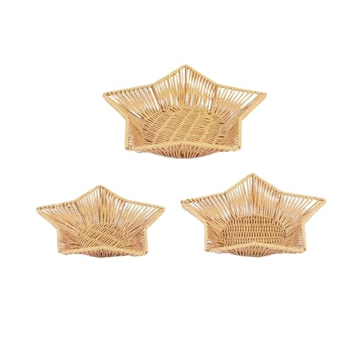 3pcs Dekoratives Faux Rattan Aufbewahrungskorb Tragbarer Dekorativer Obstkorb Für Heimrestaurant Und Picknicks Dekorative Servierkorb 3pcs Dekoratives Faux Rattan Aufbewahrungskorb Tragbarer Dekorativer Obstkorb Für Heimrestaurant Und Picknicks Dekorative Servierkorb von AOSAIXIS