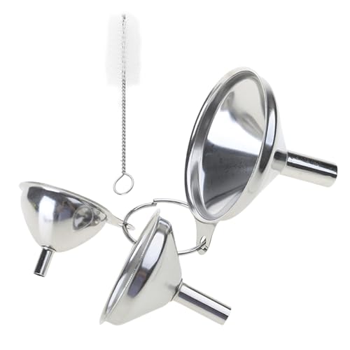 3pcs Food Grade Metall Trichter Edelstahl Küche Trichter Set Ölverschmutzung Werkzeug Kleine Trichter Küchenzubehör 3pcs Food Grade Metall Trichter Edelstahl Küche Trichter Set Ölverschmutzung Werkzeug Kleine Trichter Küchenzubehör von AOSAIXIS