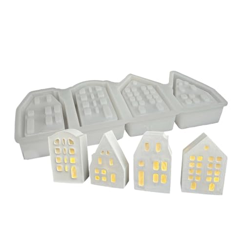 4 Gitter Haus Geformte Teelichthalter Form Flexible Silikonatmosphären Lampe Formform Gipsform Schmuck Schmuck Werkzeug 4 Gitter Haus Geformte Teelichthalter Form Flexible Silikonatmosphären Lampe Formform Gipsform Schmuck Schmuck Werkzeug von AOSAIXIS