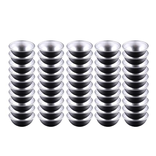 50pcs Aluminium Halbkreisförmige Kuchenpfannen Kreativer Backform Für Und Dessert Praktischer Käsekuchen Backwares Käsekuchen Backpfannen von AOSAIXIS