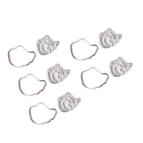 5pcs Cookie Stempel Halloween Bären Biscuits Form Form Fondantgebäck Cutter Back Dekoration Supplies Cookie Stamp Press Zum Backen von AOSAIXIS