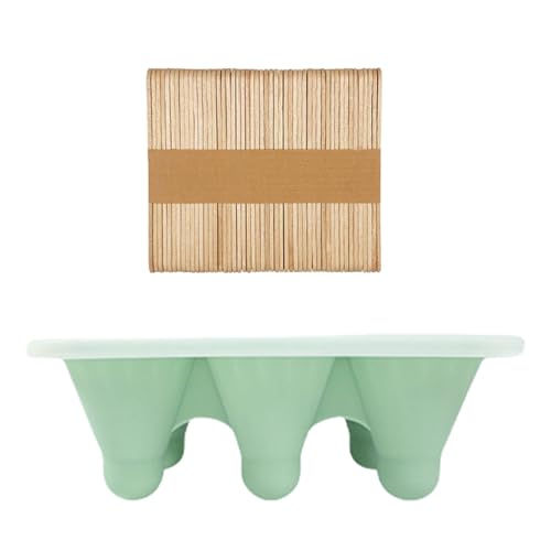 6 Gitter Eisschimmel Flexible Silikone Eislolly Form Badminton Eisbahn Bosten Schimmel Für Kinder Und Erwachsene Herstellen von AOSAIXIS