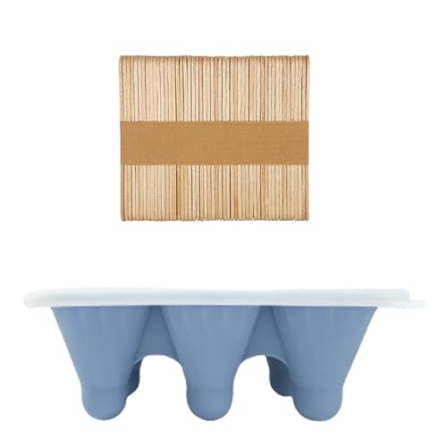 6 Gitter Eisschimmel Flexible Silikone Eislolly Form Badminton Eisbahn Bosten Schimmel Für Kinder Und Erwachsene Herstellen von AOSAIXIS