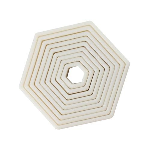 9 Pieces Multifunktionale Sechseck Fondantformen Für Einfache Kuchendekoration Und Kreative Backprojekte 9 Pieces Multifunktionale Sechseck Fondantformen Für Einfache Kuchendekoration Und Kreative Backprojekte von AOSAIXIS