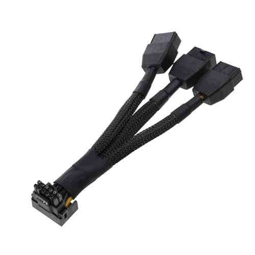AOSAIXIS 3x8pin Bis 16 Pin Anschlusskabel GPU Netzkabel Für Hochleistungsgrafikkarte 90 Grad Design Easy Installation AOSAIXIS 3x8pin Bis 16 Pin Anschlusskabel GPU Netzkabel Für Hochleistungsgrafikkarte 90 Grad Design Easy Installation von AOSAIXIS