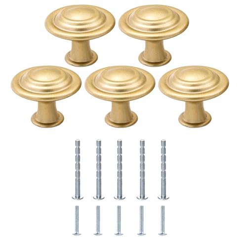 AOSAIXIS 5pcs Tragbare Goldene Matte Möbelknöpfe Robuste Zineslegierungsmaterialien Zubehör Für Kleiderschränke Und Schubladen Täglich Gebrauchschrank Schrankgriffe AOSAIXIS 5pcs Tragbare Goldene Matte Möbelknöpfe Robuste Zineslegierungsmaterialien Zubehör Für Kleiderschränke Und Schubladen Täglich Gebrauchschrank Schrankgriffe von AOSAIXIS