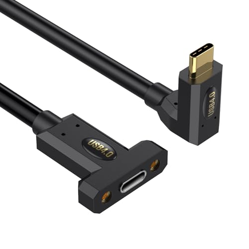 AOSAIXIS 90 Grad Verlängerungskabel 240W 8K USB C 40Gbit / S Datenübertragungskabel 8K@60Hz Videokabel Für Smartphone Laptops Typ C Panel Mount AOSAIXIS 90 Grad Verlängerungskabel 240W 8K USB C 40Gbit / S Datenübertragungskabel 8K@60Hz Videokabel Für Smartphone Laptops Typ C Panel Mount von AOSAIXIS