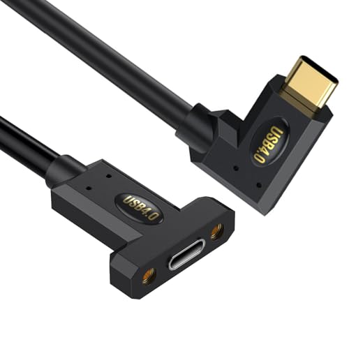 AOSAIXIS 90 Grad Verlängerungskabel 240W 8K USB C 40Gbit / S Datenübertragungskabel 8K@60Hz Videokabel Für Smartphone Laptops Typ C Panel Mount AOSAIXIS 90 Grad Verlängerungskabel 240W 8K USB C 40Gbit / S Datenübertragungskabel 8K@60Hz Videokabel Für Smartphone Laptops Typ C Panel Mount von AOSAIXIS