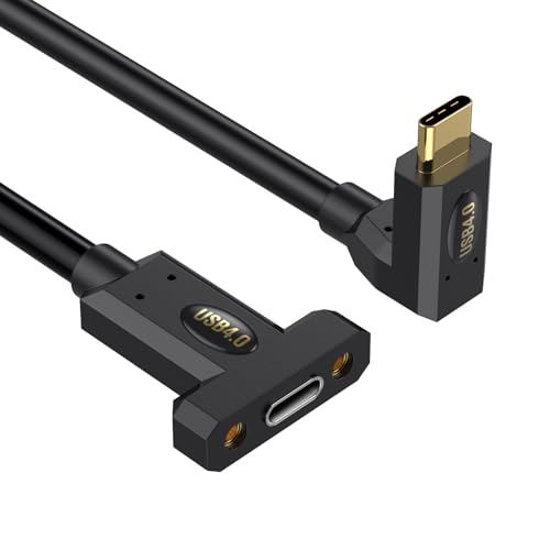 AOSAIXIS 90 Grad Verlängerungskabel 240W 8K USB C 40Gbit / S Datenübertragungskabel 8K@60Hz Videokabel Für Smartphone Laptops Typ C Panel Mount AOSAIXIS 90 Grad Verlängerungskabel 240W 8K USB C 40Gbit / S Datenübertragungskabel 8K@60Hz Videokabel Für Smartphone Laptops Typ C Panel Mount von AOSAIXIS