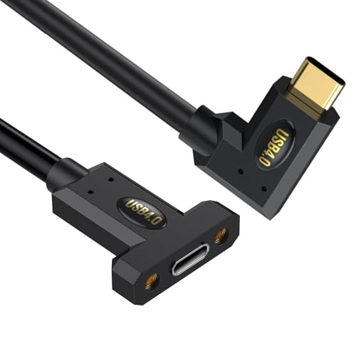 AOSAIXIS 90 Grad Verlängerungskabel 240W 8K USB C 40Gbit / S Datenübertragungskabel 8K@60Hz Videokabel Für Smartphone Laptops Typ C Panel Mount AOSAIXIS 90 Grad Verlängerungskabel 240W 8K USB C 40Gbit / S Datenübertragungskabel 8K@60Hz Videokabel Für Smartphone Laptops Typ C Panel Mount von AOSAIXIS