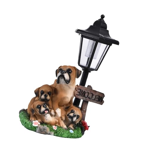 AOSAIXIS Beschaffung: Hundestatuen, Hundedekoration Mit Sonnenkollektion, Skulpturen Der Gärtnerei, Tierverzierungen Mit Balkon, Terrasse, Höfe von AOSAIXIS