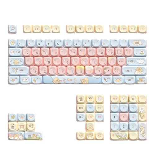 AOSAIXIS Cartoon Animal Keycap Wärme Sublimated 112Keys Set Für Die Mechanische Tastatur 68/75/84/98/104 Kreative Sammlung von AOSAIXIS