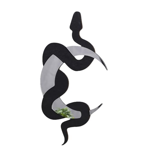 AOSAIXIS Dekorative Crescents Snake Holzspiegel Wandverzierung Fit Verschiedene Stilpräferenzen Künstlerischer Wandakzent AOSAIXIS Dekorative Crescents Snake Holzspiegel Wandverzierung Fit Verschiedene Stilpräferenzen Künstlerischer Wandakzent von AOSAIXIS