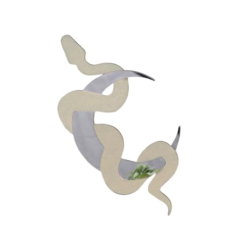 AOSAIXIS Dekorative Crescents Snake Holzspiegel Wandverzierung Fit Verschiedene Stilpräferenzen Künstlerischer Wandakzent AOSAIXIS Dekorative Crescents Snake Holzspiegel Wandverzierung Fit Verschiedene Stilpräferenzen Künstlerischer Wandakzent von AOSAIXIS
