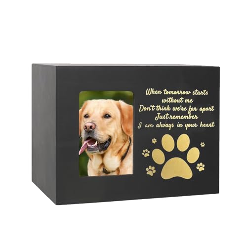 AOSAIXIS Elegante Holzholzurne Hunde Und Katzen Ashes Memorial Box Mit Pfotendruckdesign Und Engelhafte Figur Für Erinnerungen Aschebehälter AOSAIXIS Elegante Holzholzurne Hunde Und Katzen Ashes Memorial Box Mit Pfotendruckdesign Und Engelhafte Figur Für Erinnerungen Aschebehälter von AOSAIXIS