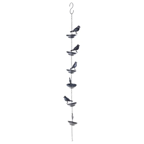 AOSAIXIS Handgefertigte Regenwasserfängerkette Mit Kolibri Motiven Für Gartenabwärtsdekoration Und Effiziente Entwässerung Dekorative Tasse Trend Regenkette Drainage von AOSAIXIS
