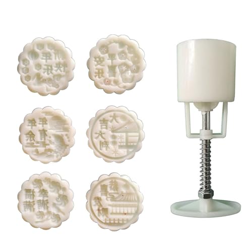 Handgepresste Mondkuchen Schimmelbohnenpasten Kuchenform 6 Muster ABS Kunststoffgebäck Formform Küche Dessert Backbedarf Handgepresste Mondkuchen Schimmelbohnenpasten Kuchenform 6 Muster ABS Kunststoffgebäck Formform Küche Dessert Backbedarf von AOSAIXIS