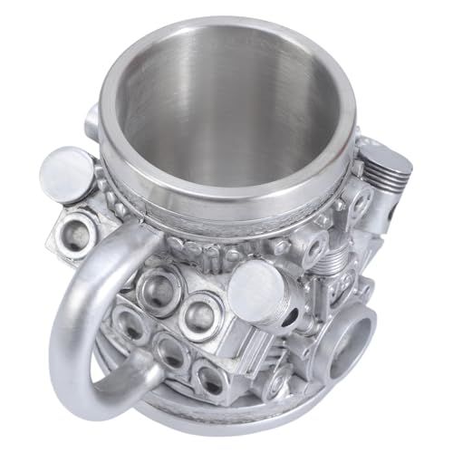 AOSAIXIS Harzbierbecher Mit Mechanischem Muster Doppelmauerte Isoliertes Wärmeretention Wasserbecher Automobilmotoren Getränke Trinkbecher von AOSAIXIS