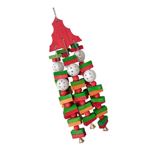 AOSAIXIS Holzbaumform Papagei Spielzeugkäfig Hängende Block Kaut Unterhaltungsspielzeug Für Kleine Bis Große Vogelkäfig Accessoire Vogel Käfig Accessoire von AOSAIXIS
