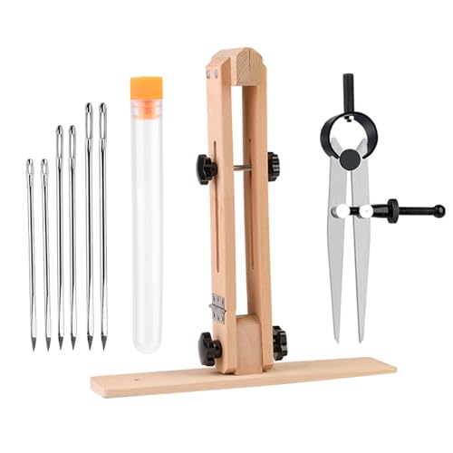 AOSAIXIS Ledernähte Rahmen Handwerk Handnähte Rahmen Holz Desktop Pferdeklemme Für Brieftaschengürtelbeutel Leder Nähen von AOSAIXIS