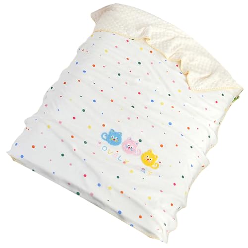 AOSAIXIS Milch Fleece 100x115 cm Für Jungen Mädchen Schöne Tierdesigns Mit Punkt Multifunktion Leichtes Kindergarten Schlaf Hilfe von AOSAIXIS