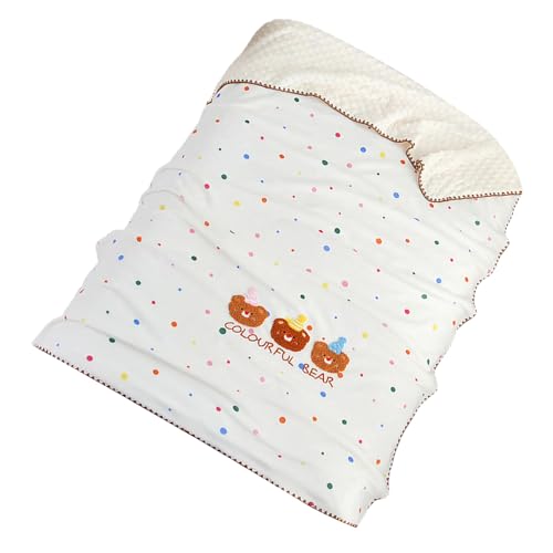 AOSAIXIS Milch Fleece 100x115 cm Für Jungen Mädchen Schöne Tierdesigns Mit Punkt Multifunktion Leichtes Kindergarten Schlaf Hilfe von AOSAIXIS