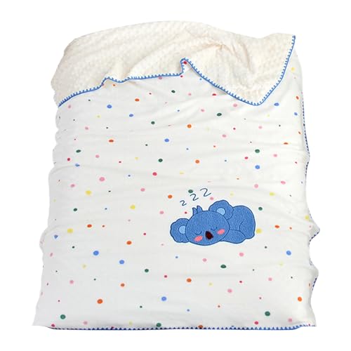AOSAIXIS Milch Fleece 100x115 cm Für Jungen Mädchen Schöne Tierdesigns Mit Punkt Multifunktion Leichtes Kindergarten Schlaf Hilfe von AOSAIXIS