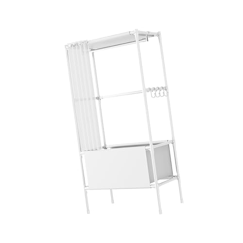 AOSAIXIS Modulars Designs Kleiderschrankschrank Schnellinstallation Tragbarer Sturkschrank Für Flexible Speicherlösung Temporärer Wohnungsschrankschrank von AOSAIXIS