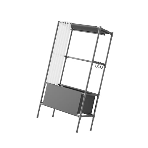 AOSAIXIS Modulars Designs Kleiderschrankschrank Schnellinstallation Tragbarer Sturkschrank Für Flexible Speicherlösung Temporärer Wohnungsschrankschrank von AOSAIXIS