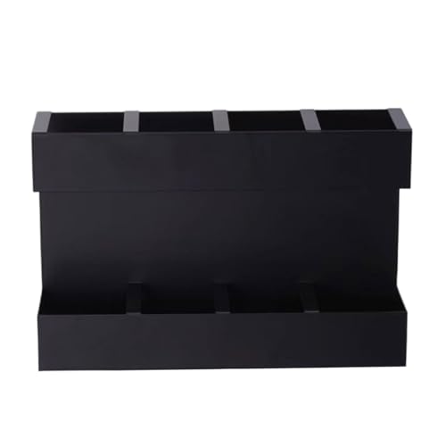 AOSAIXIS Schwarz Metall Strohhalter Wandmontierter Küchenschrank Organisator Für Häusliche Handelsnutzungsfläche Effizienter Speicherregal Wandmontage Spender Organizer von AOSAIXIS