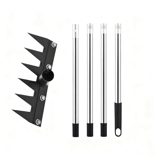 AOSAIXIS Unkrautstecher, Garten- Mit Abnehmbarem Langem Stiel, Robuster Eisen-, Werkzeug Zum Entfernen Von Lockerer Erde Aus Blumenbeeten, Kiefernnadeln Und Rasenflächen von AOSAIXIS