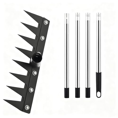 AOSAIXIS Unkrautstecher, Garten- Mit Abnehmbarem Langem Stiel, Robuster Eisen-, Werkzeug Zum Entfernen Von Lockerer Erde Aus Blumenbeeten, Kiefernnadeln Und Rasenflächen von AOSAIXIS