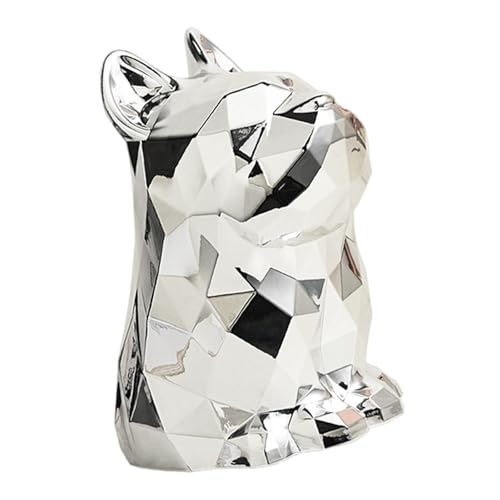Eleganter Serviettenhalter Mit Hundefigur Zeitgenössischer Hundeform Seidenbox Silberpapier Für Badezimmer Oder Schlafzimmer Badezimmergewebe von AOSAIXIS