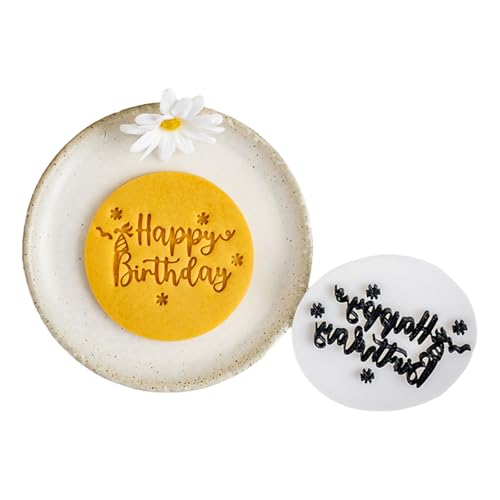Erstellen Sie Geburtstagskeks Zum Geburtstag Mit Kunststoffformen Geburtstagsfeier Fondant Cutter Plastik Textur Zum Geburtstag von AOSAIXIS