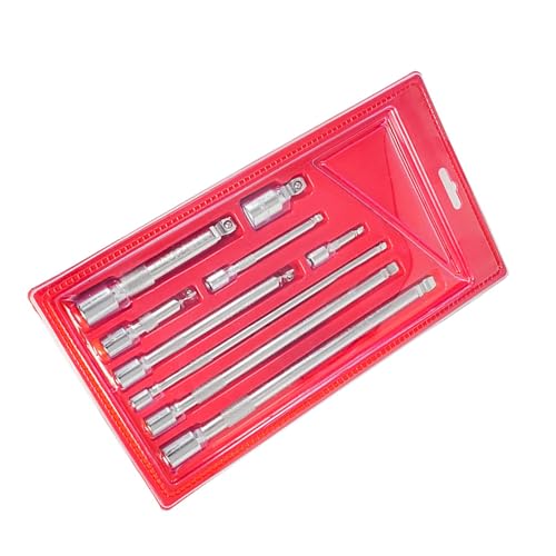 Hochleistungs 9 Teilige Kugelkopf Sockel Erweiterungen Stange 1/4 "3/8" 1/2 "Antriebsadapter Für Automatische Reparaturwerkzeugzubehör Zubehör Erweiterungsleiste Set von AOSAIXIS