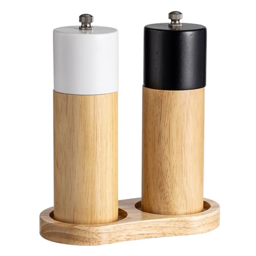 Holzgewürze Mühle Präzises Schleifwerkzeug Für Salz Und Paprika Verstellbare Grobheit Schwarze Mühle Für Restaurant Holzmühle Salzmühle von AOSAIXIS