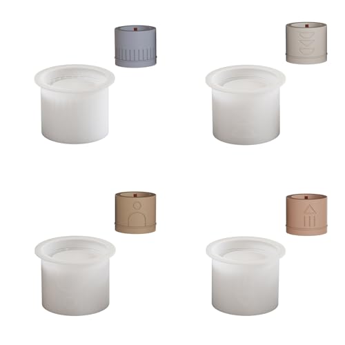 Kerzenbecherformen Home Decors Formen Runde Form Schmuck Die Werkzeug Handgefertigtes Handwerk Liefert Silikonstextur Für Kerzen von AOSAIXIS