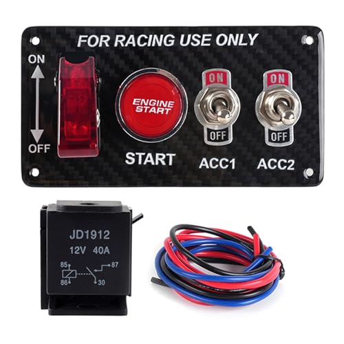 Multifunktions LED Toggle Schalter Zündstarterplatte Mit Druckknopf Für LKW Anpassungsanpassungs LED Lichtschalter von AOSAIXIS
