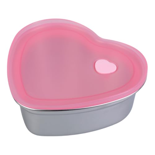 Praktische Edelstähle Süße Einzigartige Herzform Kuchenschale Mit Silikondeckel Einzigartige Dessert Lagerhalter Einzigartige Dessertlagerhalter von AOSAIXIS