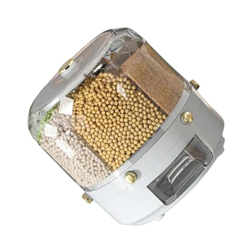 Praktische Vorratskasten Feuchtigkeits Proof Körner Eimer Mit Versiegeltem Deckel Und Rotierender Basis Für Die Küchenorganisation Airdight Food Container von AOSAIXIS