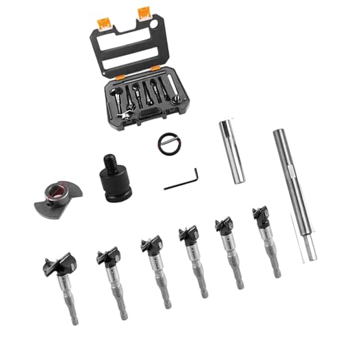 Premium Holzbearbeitungsbohrer Bit Mit Positionierungsführung Und Schraubenschlüssel Ideal Für Schränke Möbelherstellung von AOSAIXIS