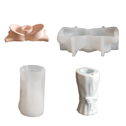 Set Von 2 Handgefertigten Formen Bogenknotenform Bastelform Kerzenhalter Formen Runden Kerzenständer Für Die Herstellung Von Kerzenhalter von AOSAIXIS