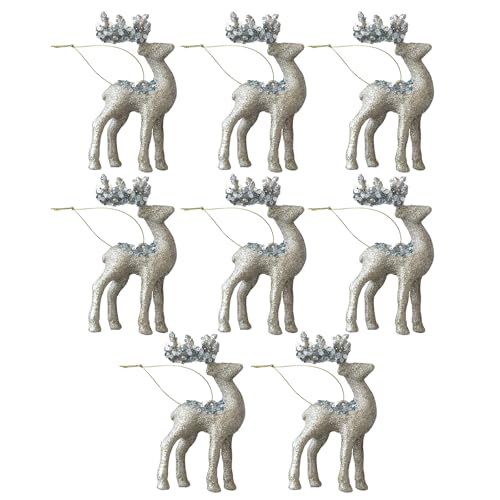 Set Von 8 Weihnachtsbaum Rentiere Ornament Miniatur Verblösche Hirschanhänger Für Tischplatten Stilvolle Hängende Heimdekoration Urlaub Dekorative Set Set Von 8 Weihnachtsbaum Rentiere Ornament Miniatur Verblösche Hirschanhänger Für Tischplatten Stilvolle Hängende Heimdekoration Urlaub Dekorative Set von AOSAIXIS