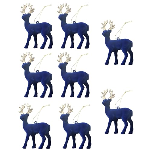 Set Von 8 Weihnachtsbaum Rentiere Ornament Miniatur Verblösche Hirschanhänger Für Tischplatten Stilvolle Hängende Heimdekoration Urlaub Dekorative Set Set Von 8 Weihnachtsbaum Rentiere Ornament Miniatur Verblösche Hirschanhänger Für Tischplatten Stilvolle Hängende Heimdekoration Urlaub Dekorative Set von AOSAIXIS