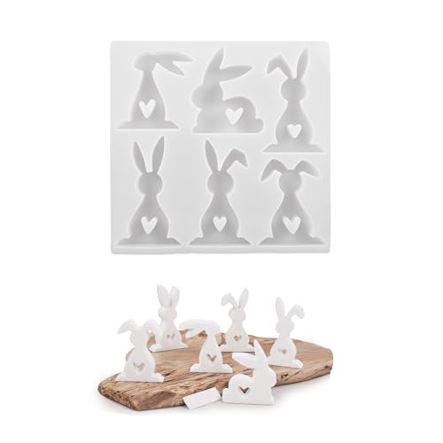Silikongussformen Osterkaninchen Formen Harzkunst Formen Silikon Textur Ornament Formen Für Kreative Enthusiasten von AOSAIXIS