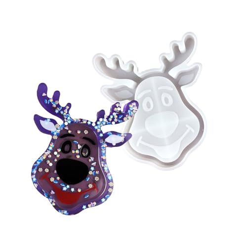 Wiederverwendbares Silikon Weihnachts Rentier Schimmel Schmuck Werkzeug Silikon Textur Für Handwerksliebhaber Und Saisonale Heimkern Wiederverwendbares Silikon Weihnachts Rentier Schimmel Schmuck Werkzeug Silikon Textur Für Handwerksliebhaber Und Saisonale Heimkern von AOSAIXIS