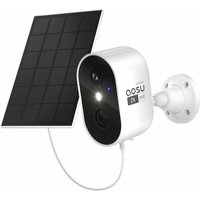 AOSU 2K Outdoor WiFi Wireless Surveillance Camera, 3MP Outdoor Surveillance Camera with Mobile Solar Panel for Home Security, Automatic Tracking, von AOSU