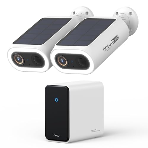 AOSU 4K UHD KI Überwachungskamera Aussen Solar Akku 2er Kit mit HomeCortex【Smartest Gesichtserkennung, Verhalten Analyse】 Person/Auto/Tier-Erkennung 32GB Lokal & 16TB Erweiterbar Farb-Nachtsicht IP65 AOSU 4K UHD KI Überwachungskamera Aussen Solar Akku 2er Kit mit HomeCortex【Smartest Gesichtserkennung, Verhalten Analyse】 Person/Auto/Tier-Erkennung 32GB Lokal & 16TB Erweiterbar Farb-Nachtsicht IP65 von AOSU