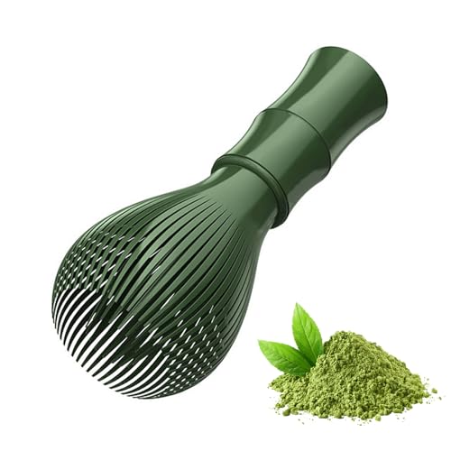 AOTISBAO Matcha-Schneebesen,PP HarzPP Harz Matcha Rührer, traditionelle handgefertigte japanische Matcha Tee Mixer Pinsel Mischwerkzeug Zubehör für Teezubereitung Matcha (Grün) von AOTISBAO